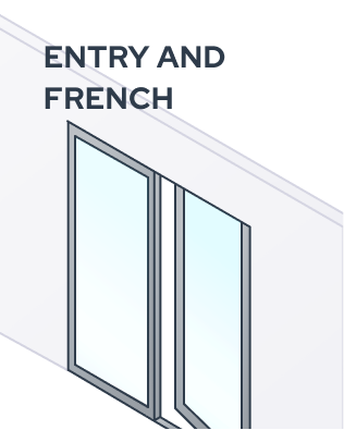 Entry and French <br>doors preview